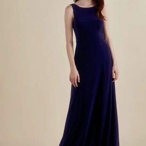 Navy Amsale Dasha Dress